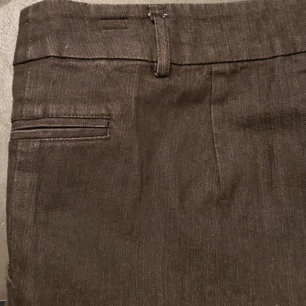 Focus 2000 Black Denim Cuffed Sz 8 Slacks - Picture 6 of 8